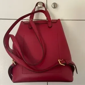 Ralph Lauren | Bags | Ralph Lauren Red Cow Leather Backpack  display picture 1